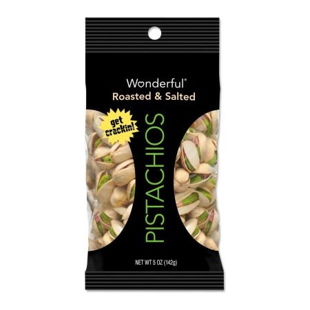 Paramount Farms. Paramount Farms Wonderful Pistachios, Roasted & Salted, 1 oz Pack, 12/Box PAR12833